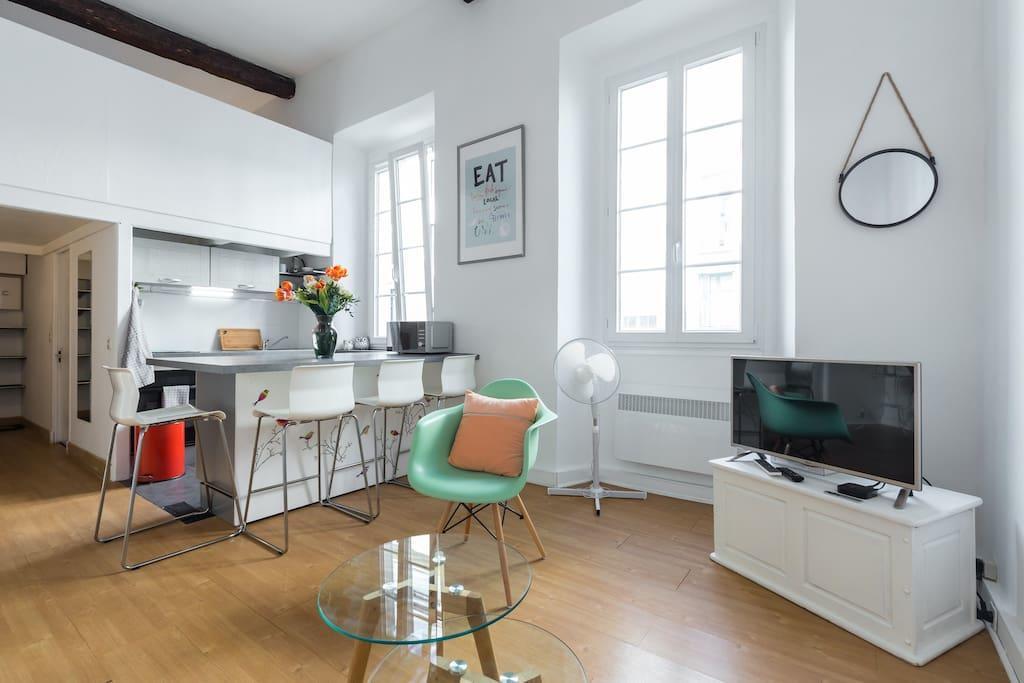 Nicelidays - Le Suede - Carre D'Or - 2Min From Beaches Luaran gambar